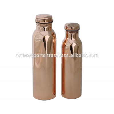 100% Pure Copper Bottle Set of 2 | Copper Bottle 600ml , 900ml