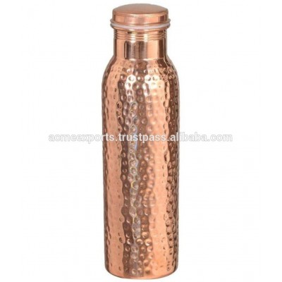 Good health Copper Hammered Bottle | Copper Water Bottle 900 ml