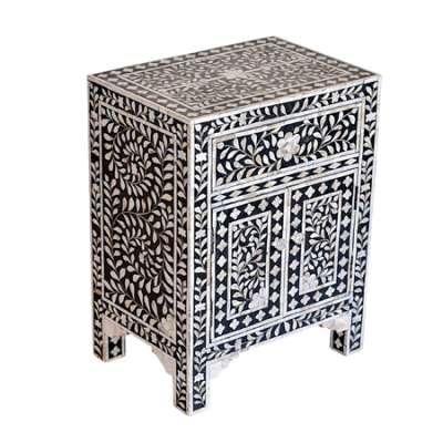 Natural Mother of Pearl Inlay luxury bedside table for wholesale